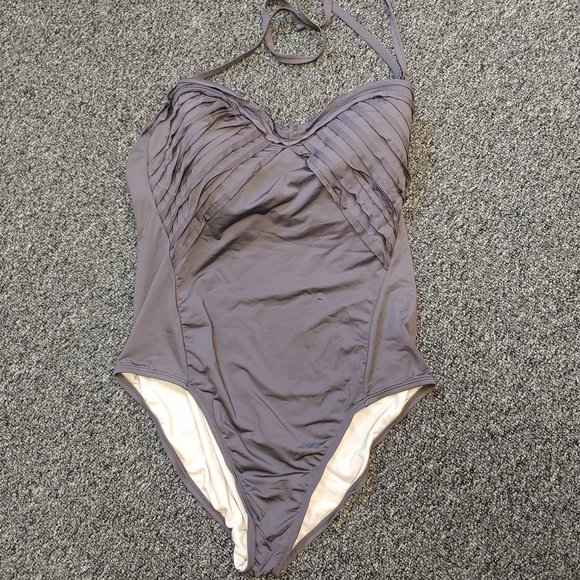 Merona Other - Merona Gray One Piece Swimsuit- XL